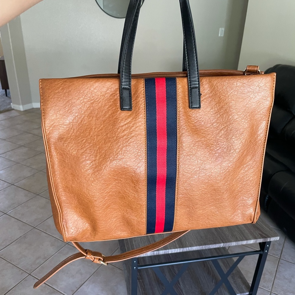 Moda Luxe Julian Varsity Stripe Tote